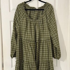 Green Plaid Wonderly dress